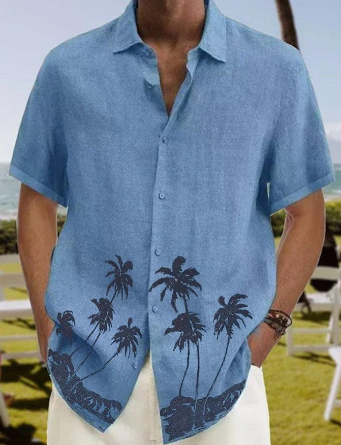 Men's Summer Fashion Trend Beach Casual Short Sleeve