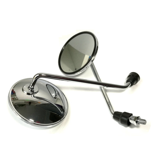 Motorcycle round mirror full metal reflector