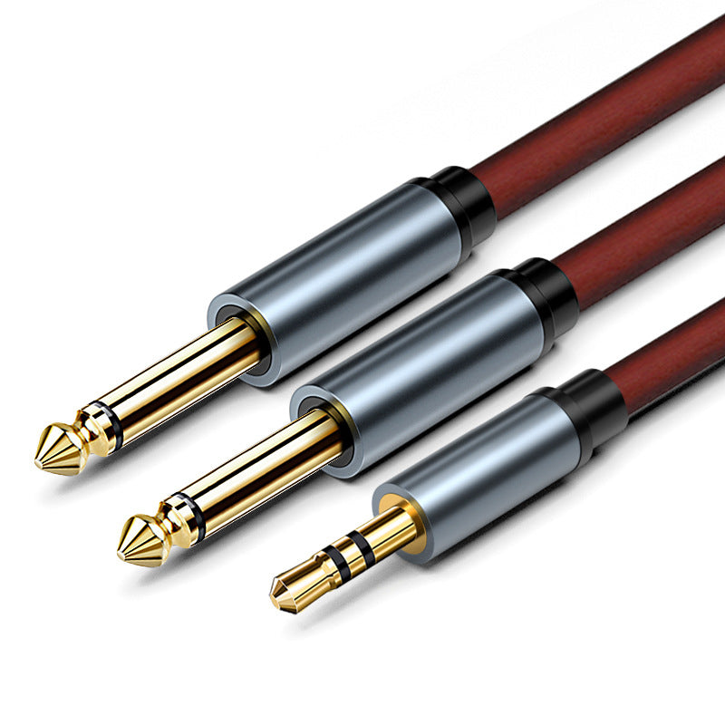 3.5 To 6.5 Audio Cable, Two-core One-to-two Male-to-male